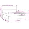 vidaXL Posteľn&yacute; r&aacute;m boxspring s matracom modr&yacute; 160x200 cm l&aacute;tka