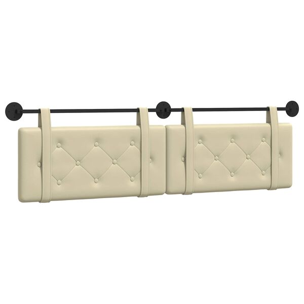 vidaXL Z&aacute;vesn&aacute; Čel&aacute; N&aacute;stenn&yacute; Kr&eacute;mov&aacute; 190 x 55 x 5 cm Umel&aacute; koža