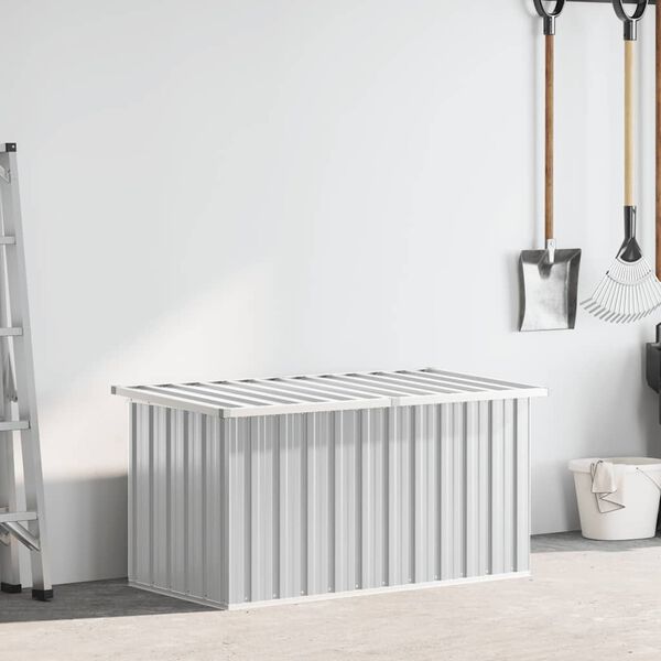 vidaXL Z&aacute;hradn&yacute; &uacute;ložn&yacute; box, siv&yacute; 129x67x65 cm