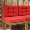 vidaXL Vank&uacute;&scaron; na vonkaj&scaron;iu pohovku 2 pcs Červen&aacute; Polyester