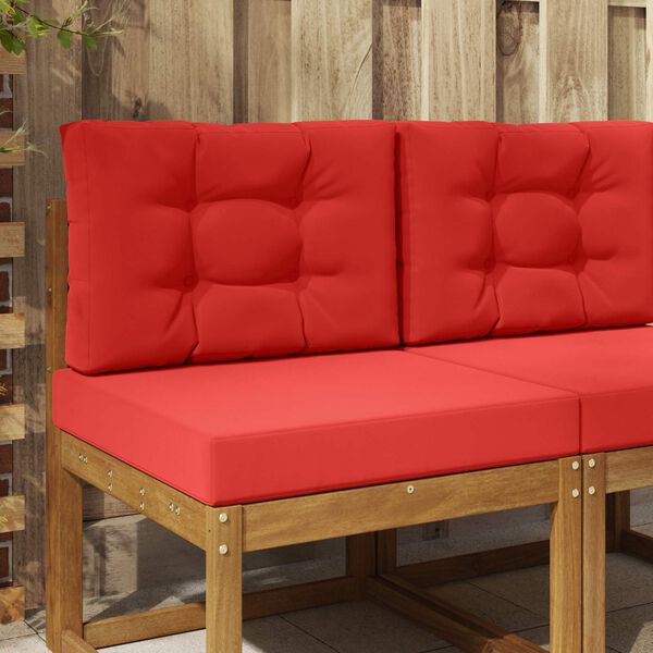 vidaXL Vank&uacute;&scaron; na vonkaj&scaron;iu pohovku 2 pcs Červen&aacute; Polyester