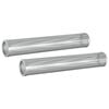 vidaxl Dymov&aacute; trubica 2 pcs &Oslash; 5 x 30 cm Nerezov&aacute; oceľ 304 Strieborn&aacute;