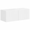 vidaXL Zostava TV skriniek 4 pcs Vysok&yacute; lesk bielej Kompozitn&eacute; drevo