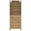 vidaXL Highboard Remeseln&yacute; dub 69,5 x 34 x 180 cm Kompozitn&eacute; drevo