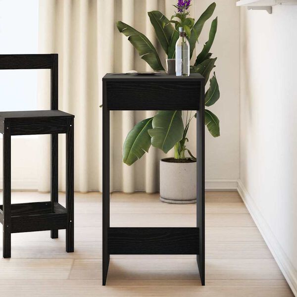 vidaXL Barov&yacute; st&ocirc;l Čierny dub 51 x 50 x 103,5 cm Kompozitn&eacute; drevo