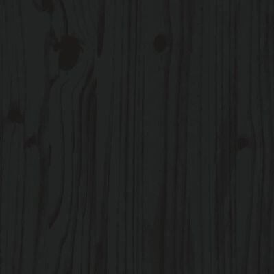vidaXL Záhradná lavica čierna 50x44x45 cm masívna borovica