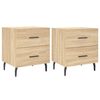 vidaXL Nočn&eacute; stol&iacute;ky 2 ks dub sonoma 40x35x47,5 cm kompozitn&eacute; drevo