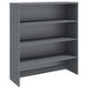 vidaXL Nadstavec na komodu HAMAR, tmavosiv&yacute; 90x30x100 cm, borovica