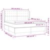 vidaXL Boxspring posteľ s matracom tmavosiv&aacute; 160x200 cm l&aacute;tka