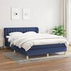 vidaXL Boxspring posteľ s matracom modr&yacute; 140x190 cm l&aacute;tka