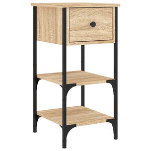 vidaXL Nočn&yacute; stol&iacute;k dub sonoma 34x36x70 cm spracovan&eacute; drevo