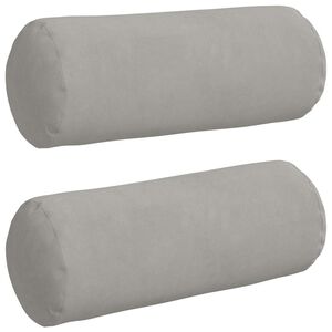 vidaXL Podložkov&eacute; vank&uacute;&scaron;e 2 pcs Svetlosiv&aacute; &Oslash; 15 x 40 cm Mikrovl&aacute;kno
