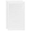 vidaXL Lamelov&eacute; dvierka na skrinku 2 ks, biele 99,3x59,4 cm, borovica