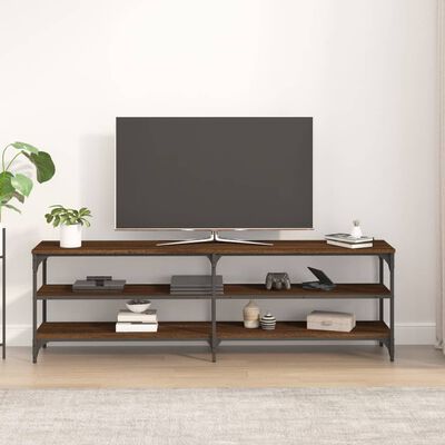 vidaXL TV skrinka hnedý dub 160x30x50 cm kompozitné drevo