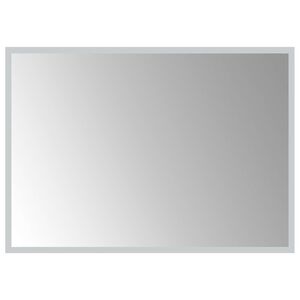 vidaXL Zrkadlo do k&uacute;peľne s LED Priehľadn&aacute; 70 x 50 cm tvrden&eacute; sklo