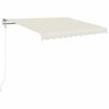 vidaXL Ručne zaťahovacia mark&iacute;za 350x250 cm kr&eacute;mov&aacute;