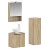 vidaXL Sada k&uacute;peľňov&eacute;ho n&aacute;bytku 4 pcs Dub sonoma