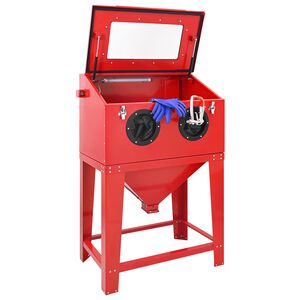 vidaXL Pieskovacia kab&iacute;na 245 l 120 PSI Oceľ valcovan&aacute; za studena