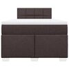 vidaXL Boxspring posteľ s matracom tmavohned&aacute; 120x190 cm l&aacute;tka