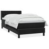 vidaXL Posteľn&yacute; r&aacute;m boxspring s matracom čierny 90x210 cm zamat