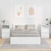vidaXL Nočn&eacute; stol&iacute;ky 2 pcs Vysok&yacute; lesk bielej 40 x 30 x 467 cm
