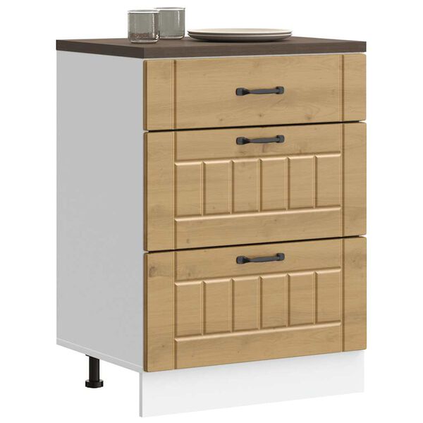 vidaXL Kuchynsk&aacute; spodn&aacute; skrinka Lucca, dub artisan, kompozitn&eacute; drevo