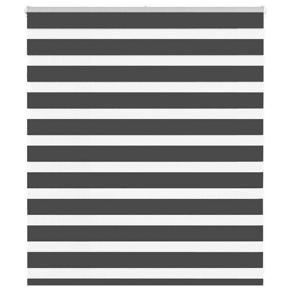 vidaXL Zebra roleta čierna 130x100 cm &scaron;&iacute;rka l&aacute;tky 125,9cm polyester