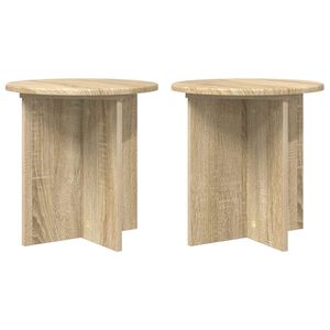 vidaXL Stojan na rastliny 2 pcs Dub sonoma 40 x 40 x 40 cm