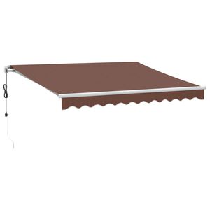 vidaXL Automaticky zaťahovacia mark&iacute;za hned&aacute; 300x250 cm