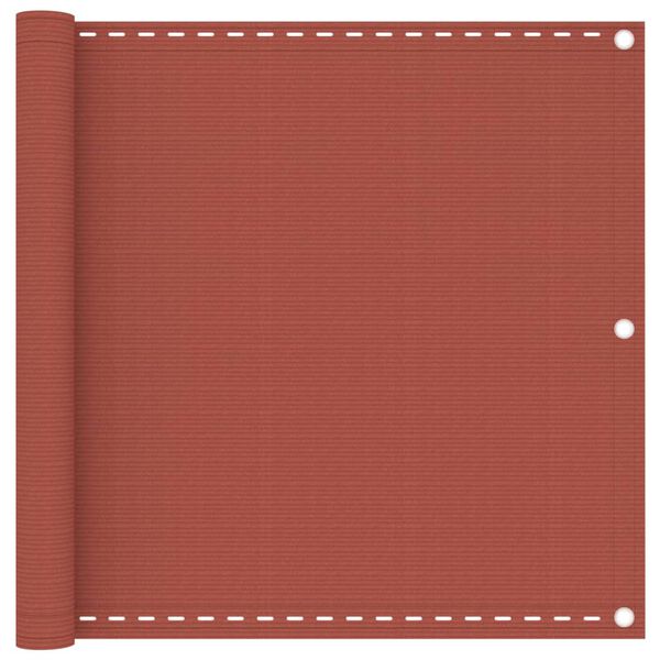 vidaXL Balkónová markíza tehlová 90x600 cm HDPE