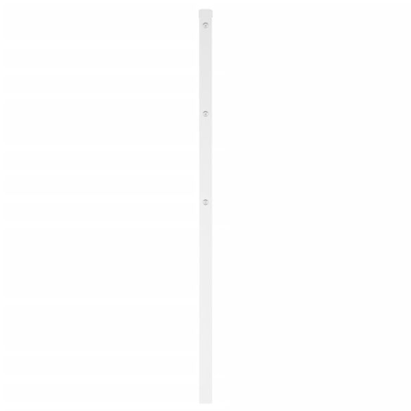 vidaXL Kovové čelo postele, biele 135 cm