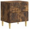 vidaXL Nočn&yacute; stol&iacute;k Dymov&yacute; dub 43 x 34,5 x 48 cm Kompozitn&eacute; drevo