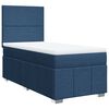 vidaXL Posteľn&yacute; r&aacute;m boxspring s matracom modr&yacute; 90x190 cm l&aacute;tka