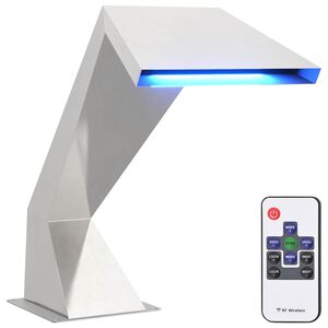 vidaXL Vodop&aacute;d do baz&eacute;na s RGB LED di&oacute;dami Nehrdzavej&uacute;ca oceľ