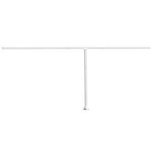 vidaXL S&uacute;prava mark&iacute;zov&yacute;ch stĺpikov biela 600x245 cm železo