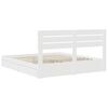 vidaXL &Uacute;ložn&aacute; posteľ so z&aacute;suvkou Biela 180 x 200 cm Kompozitn&eacute; drevo
