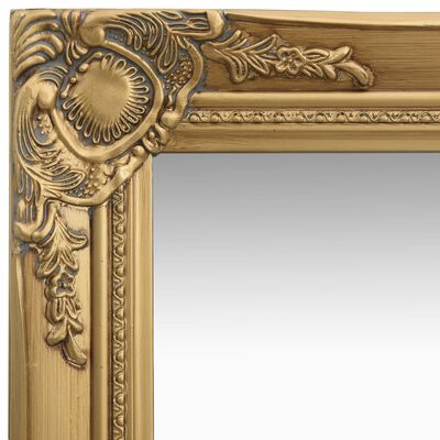 vidaXL Nástenné zrkadlo v barokovom štýle 40x40 cm zlaté