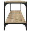 vidaXL TV skrinka dub sonoma 100x33x41 cm spracovan&eacute; drevo a oceľ