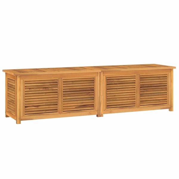 vidaXL Záhradný úložný box s vreckom 200x50x55 cm masívny teak