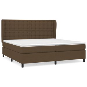 vidaXL Boxspring posteľ s matracom tmavohned&aacute; 200x200 cm l&aacute;tka