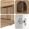 vidaXL Mačka Dom Remeseln&iacute;cky dub 85 x 55 x 50,5 cm Kompozitn&eacute; drevo