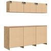 VidaXL Gar&aacute;žov&eacute; skrine 6 ks remeseln&iacute;cky dub kompozitn&eacute; drevo