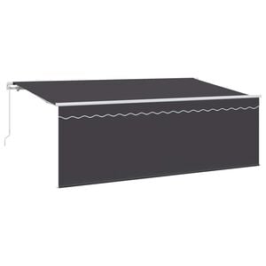 vidaXL Sklopn&aacute; mark&iacute;za Antracit 400 x 200 cm Polyester a hlin&iacute;k