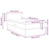 vidaXL Postel s &uacute;ložn&yacute;m prostorem a matrac&iacute; Svetlosiv&aacute; 90 x 200 cm