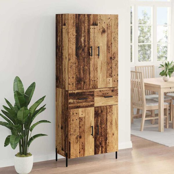 vidaXL Highboard Star&eacute; drevo 69,5 x 34 x 180 cm Kompozitn&eacute; drevo
