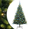 vidaXL Umel&yacute; skladac&iacute; vianočn&yacute; stromček 300 LED di&oacute;d Zelen&aacute; 180 cm
