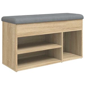 vidaXL Lavička na top&aacute;nky dub sonoma 82x32x45,5 cm kompozitn&eacute; drevo