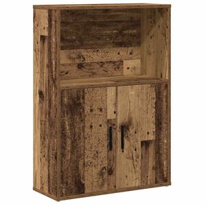 vidaXL Knižnica star&eacute; drevo 60x24x85 cm kompozitn&eacute; drevo