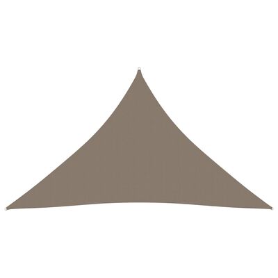 vidaXL Tieniaca plachta, oxford, trojuholníková 4x4x4 m, sivohnedá
