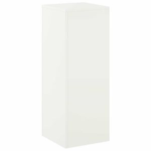 vidaXL Stojan na rastliny Biela 30 x 30 x 80 cm Oceľ